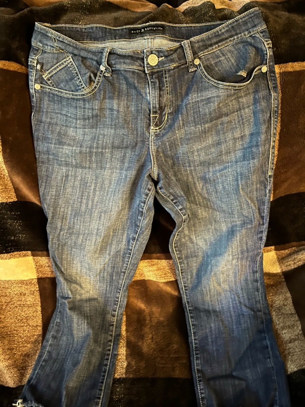 Rock & Republic Women's Medium Blue Bootcut Jeans